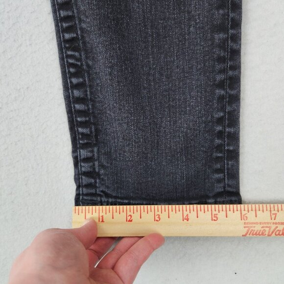 True Religion Jeans Mens 28 Black Rocco Relaxed Skinny Leg Flap Pocket Denim - Picture 6 of 13